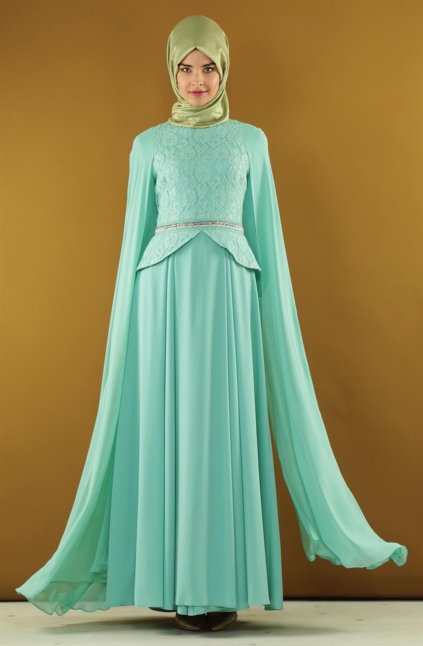 Evening Dress Dress-Mentol DO-A4-64027-92