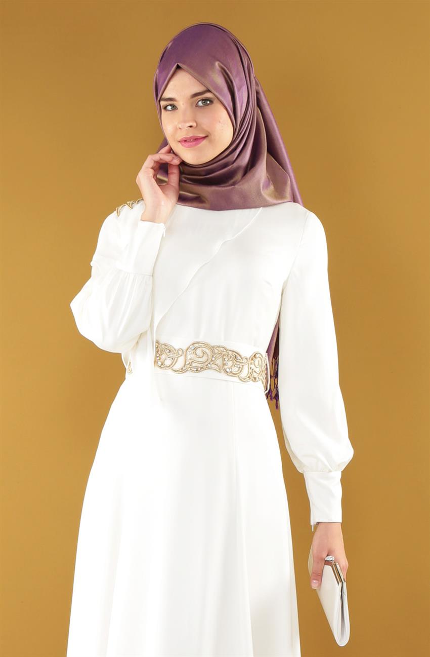 فستان سهرة فستان-أبيض KA-B5-23078-35