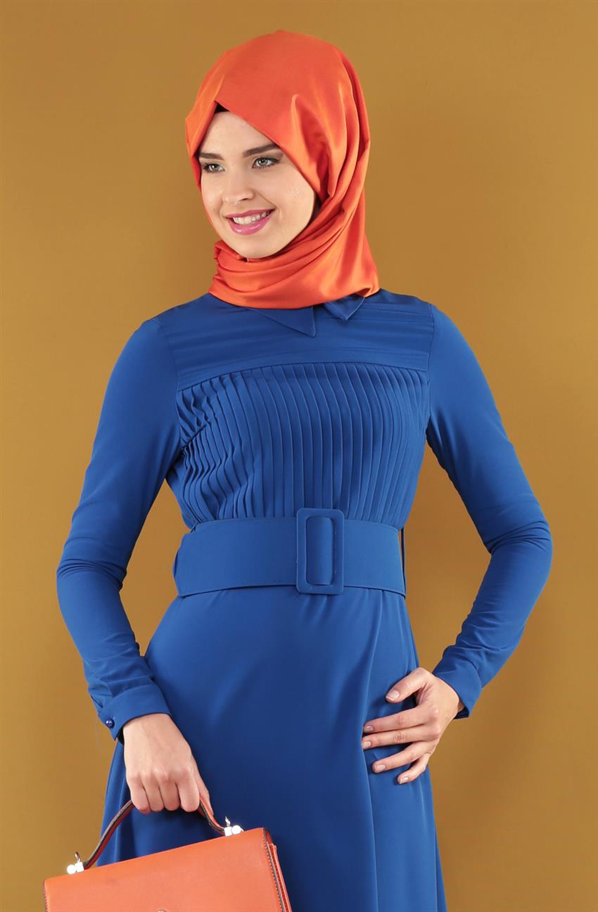 فستان-أزرق غامق ARM7071-47