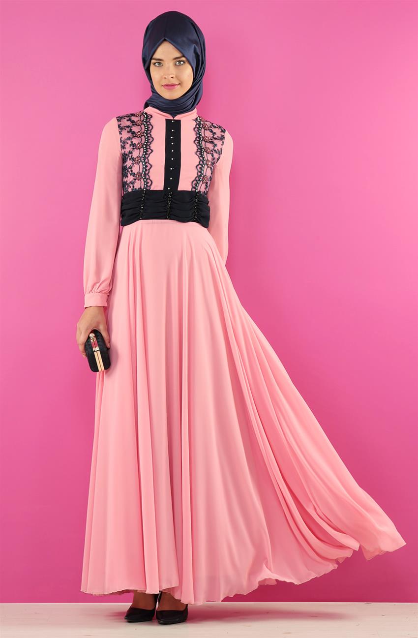 Evening Dress Dress-Pink 2068-42