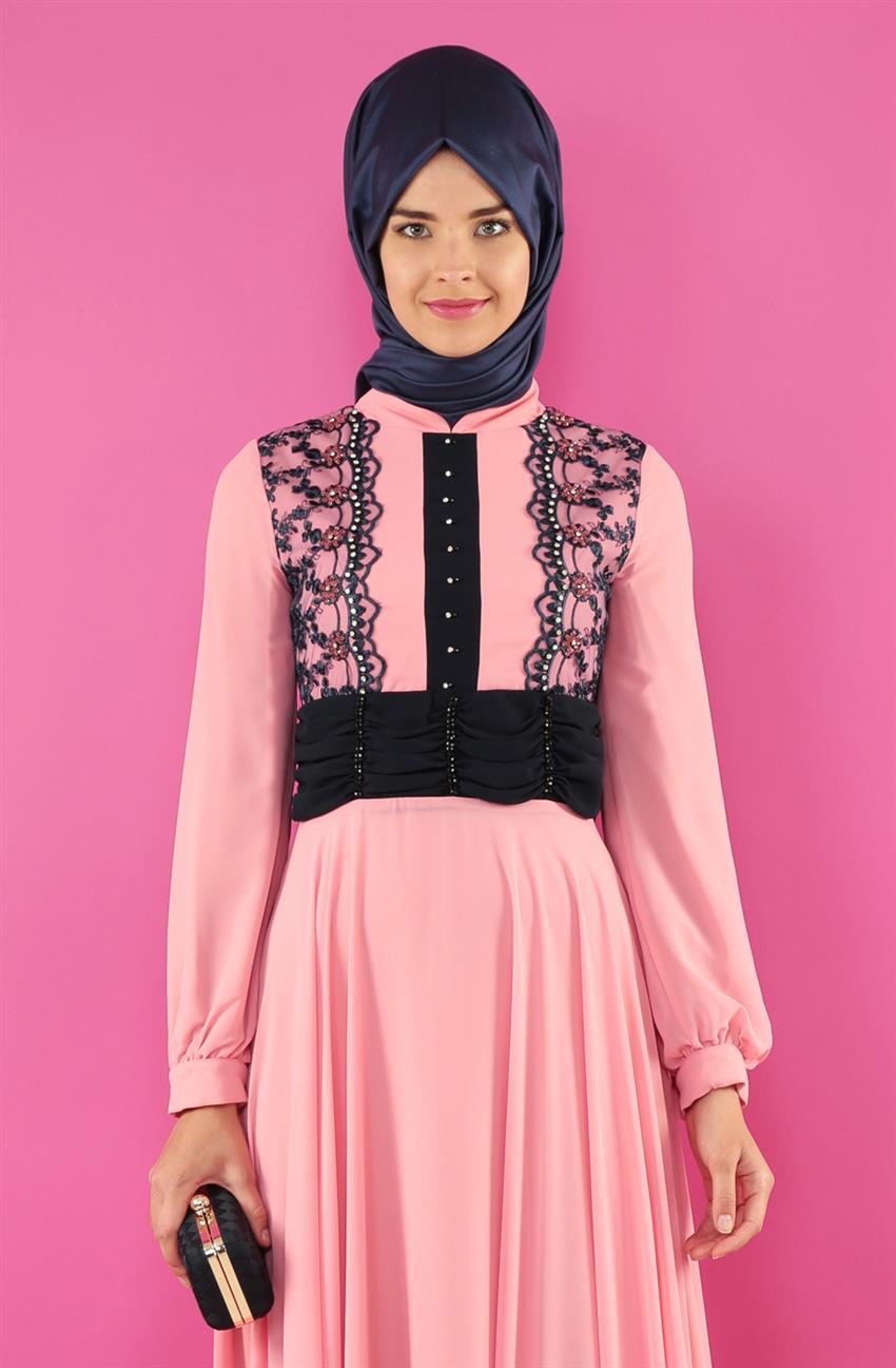 Evening Dress Dress-Pink 2068-42
