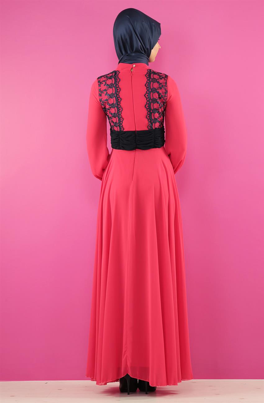 Evening Dress Dress-Fuchsia 2068-43