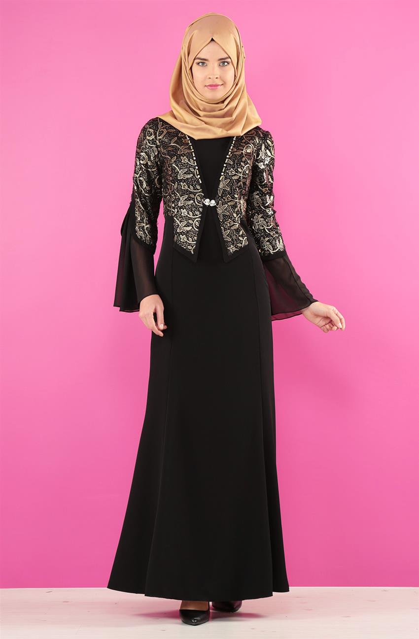 فستان سهرة فستان-أسود ar-2124-01