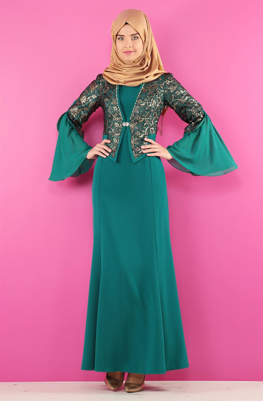 فستان سهرة فستان-أخضر ar-2124-109