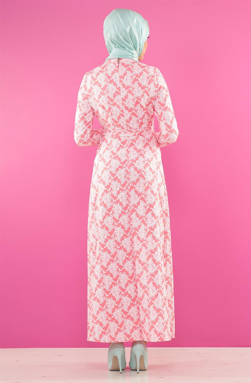 Evening Dress Dress-NarCicegi 7041-40
