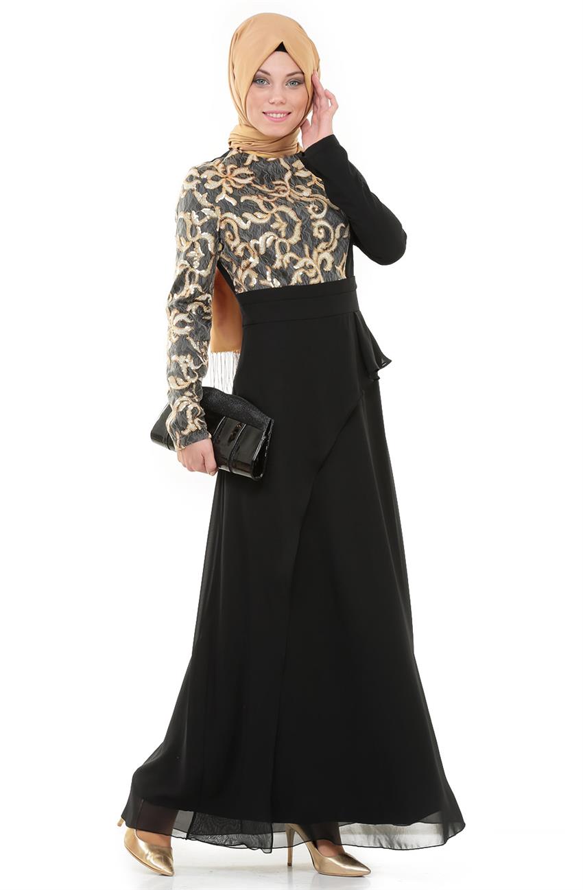 Evening Dress Dress-Black ARM445-01