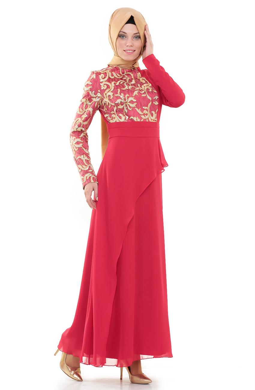 Evening Dress Dress-Red ARM445-34