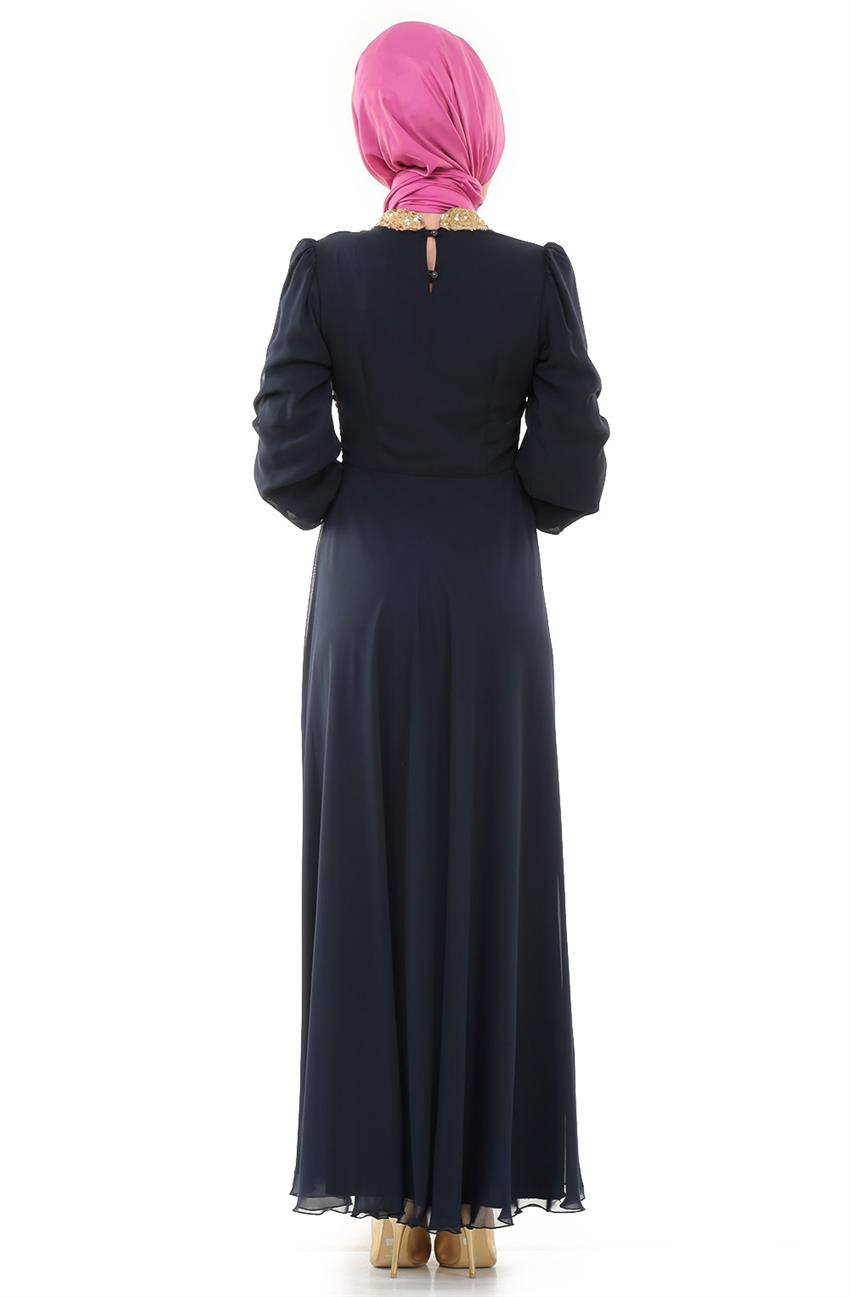 Evening Dress Dress-Navy Blue ARM402-17