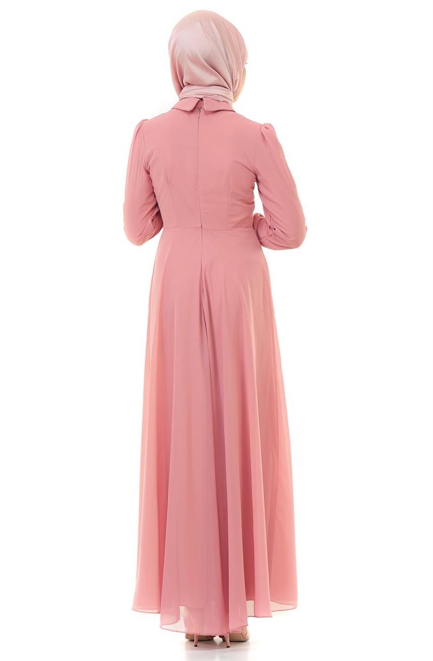 Evening Dress Dress-Gül Pink ARM7027-108