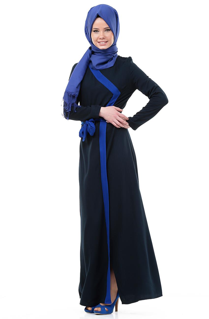 Dress-Navy Blue Sax 9999-1747