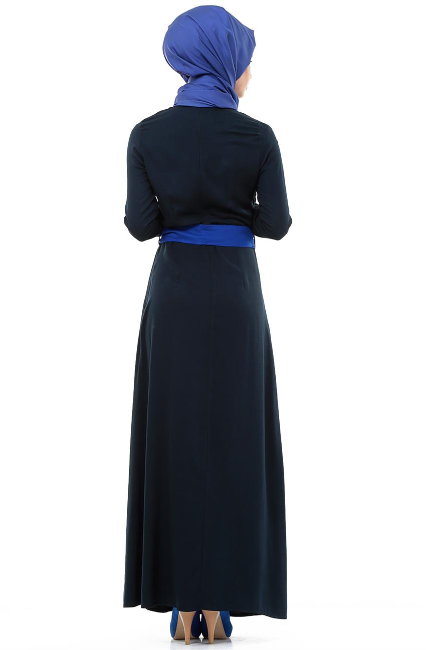Dress-Navy Blue Sax 9999-1747