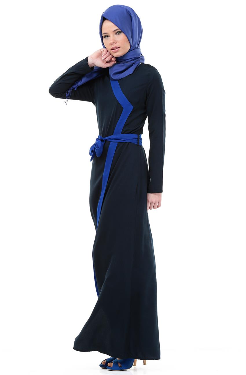 فستان-كحلي أزرق غامق ar-9999-1747