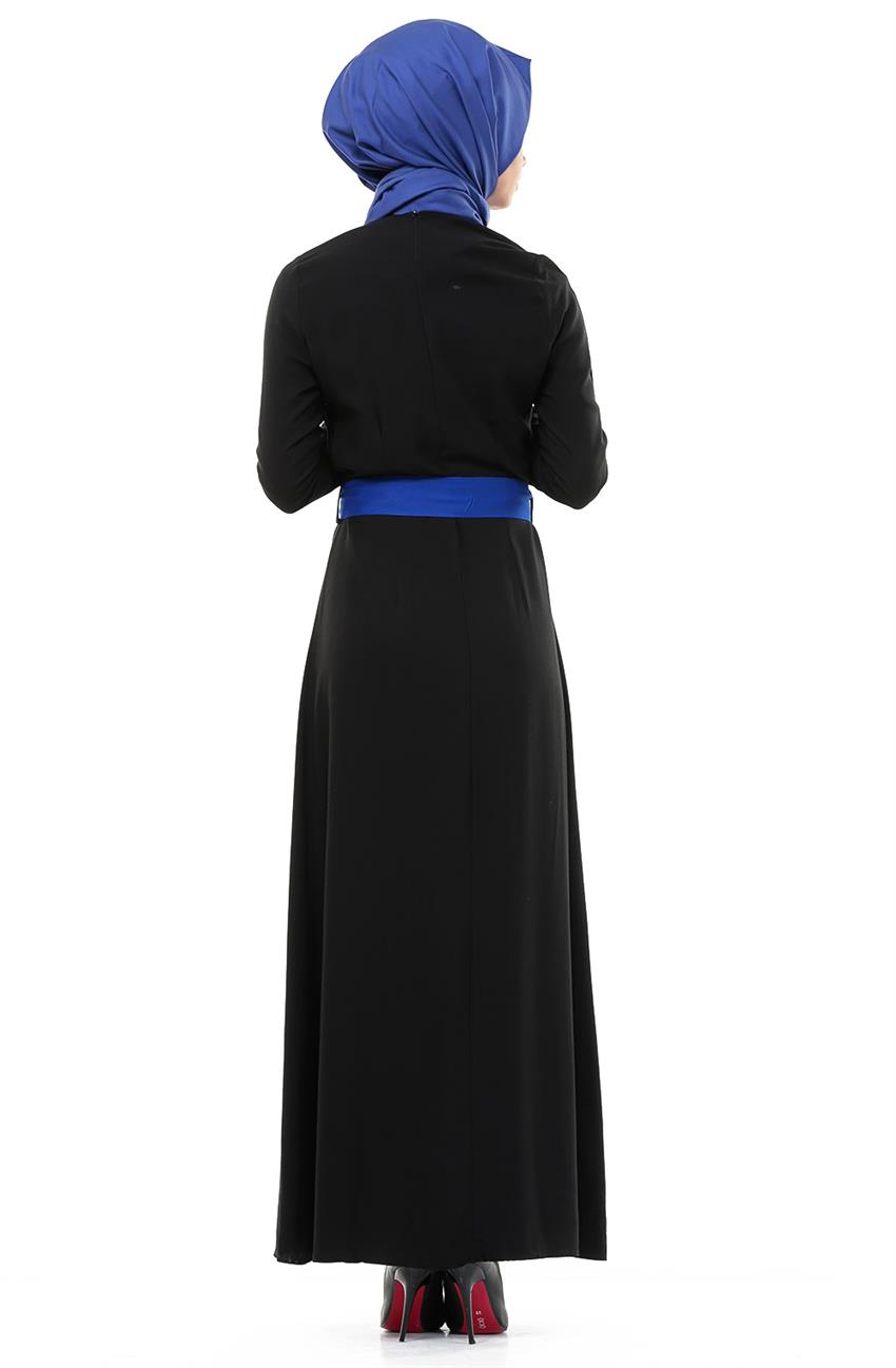 فستان-أسود أزرق غامق ar-9999-0147