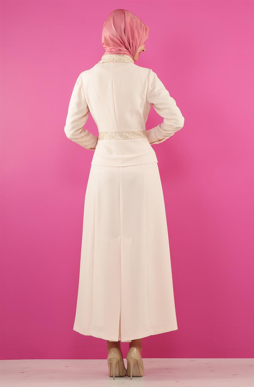 Evening Dress Dress-Cream KA-B5-23058-13