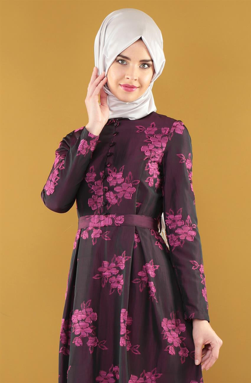 فستان سهرة فستان-فوشي ar-7055-43