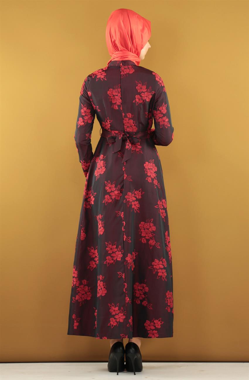 Evening Dress Dress-Coral 7055-71