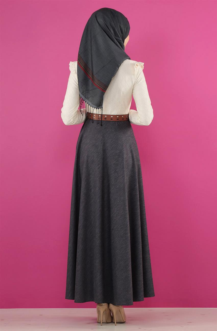 فستان-لون الفحم LR1590-50