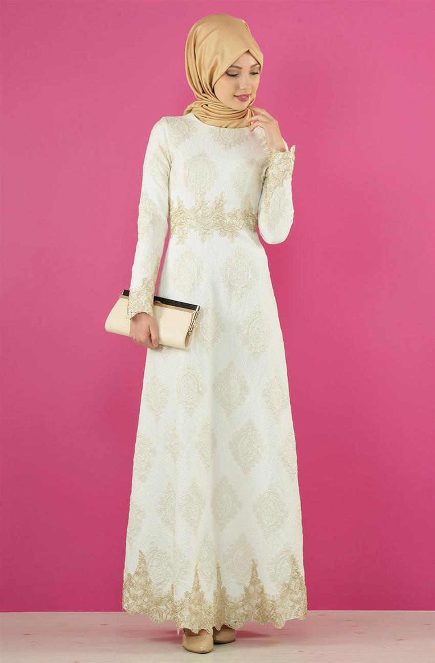 فستان سهرة فستان-أبيض ar-1864-52