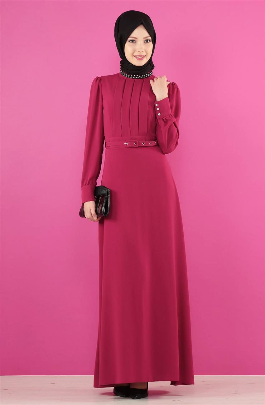 Evening Dress Dress-Fuchsia ARM7066-43