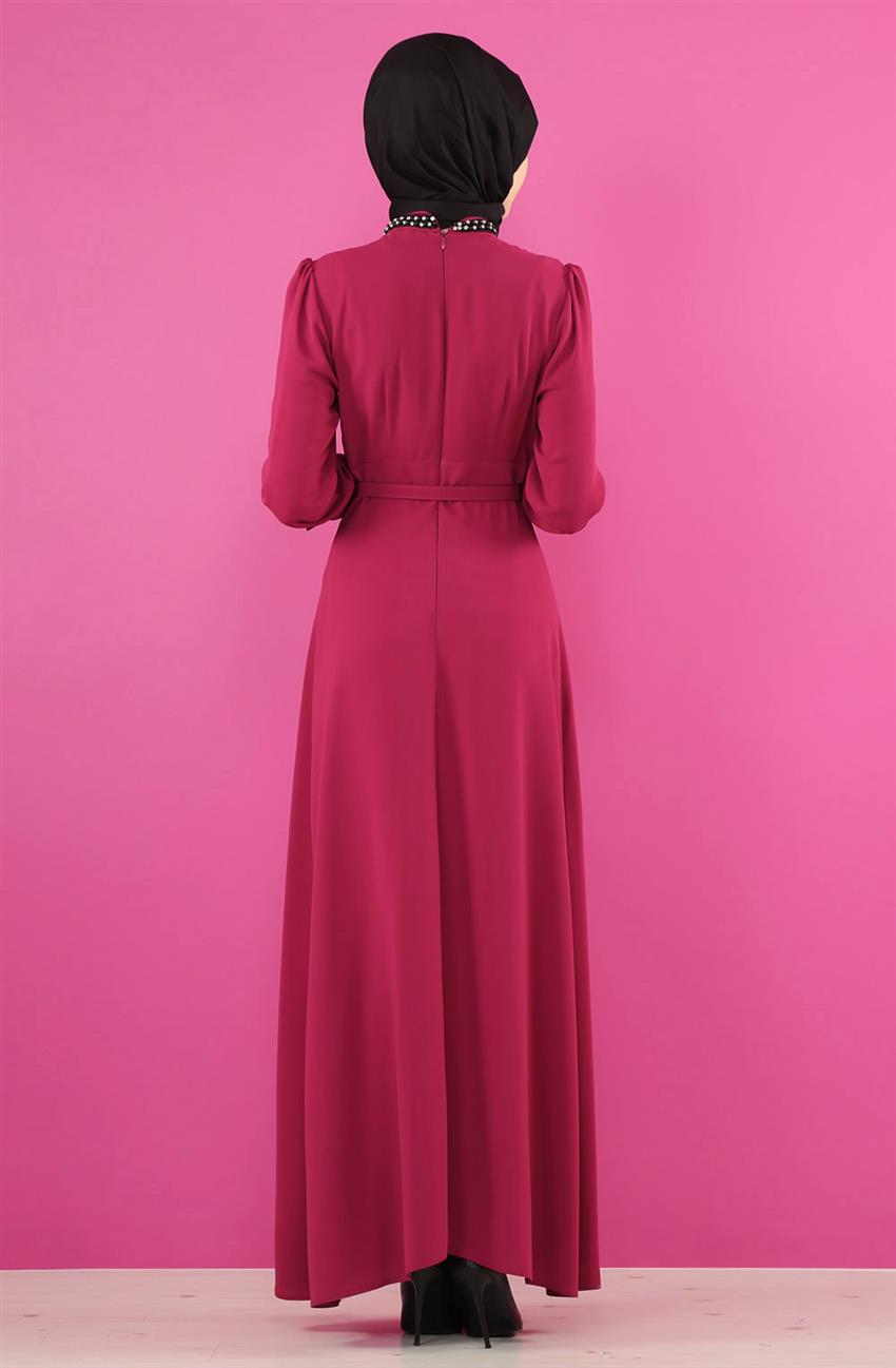 Evening Dress Dress-Fuchsia ARM7066-43