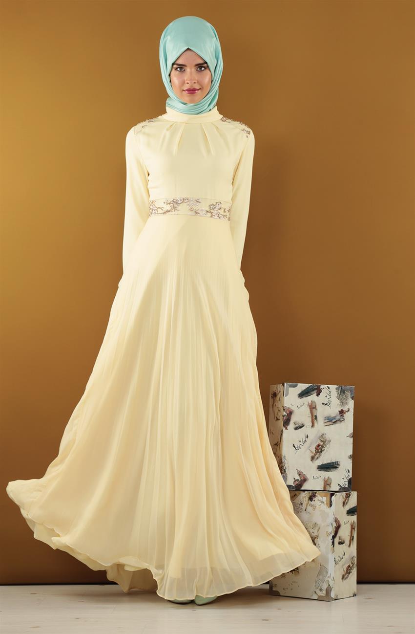 Evening Dress Dress-Muz Kabuğu DO-B4-63005-91