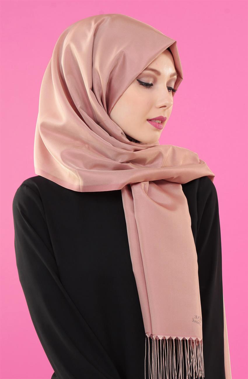 Armine Trend Shawl-DS-107-Camel-Dried rose