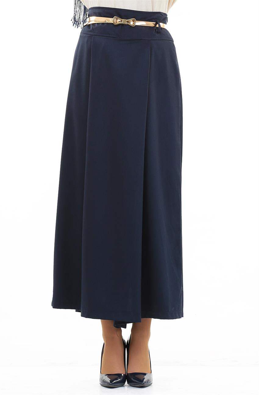 Pants Skirt-Navy Blue 6513-17