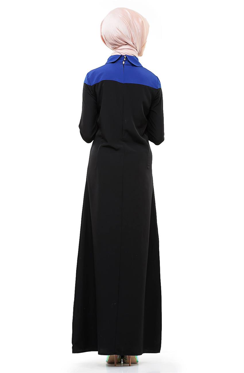 فستان-أسود أزرق غامق ar-33008-0147