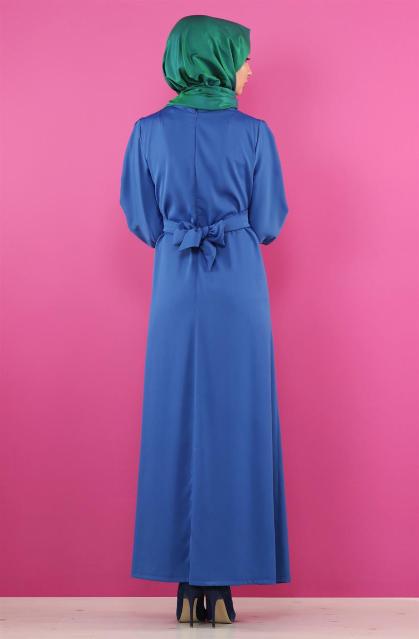 فستان-أزرق غامق AY1010-47
