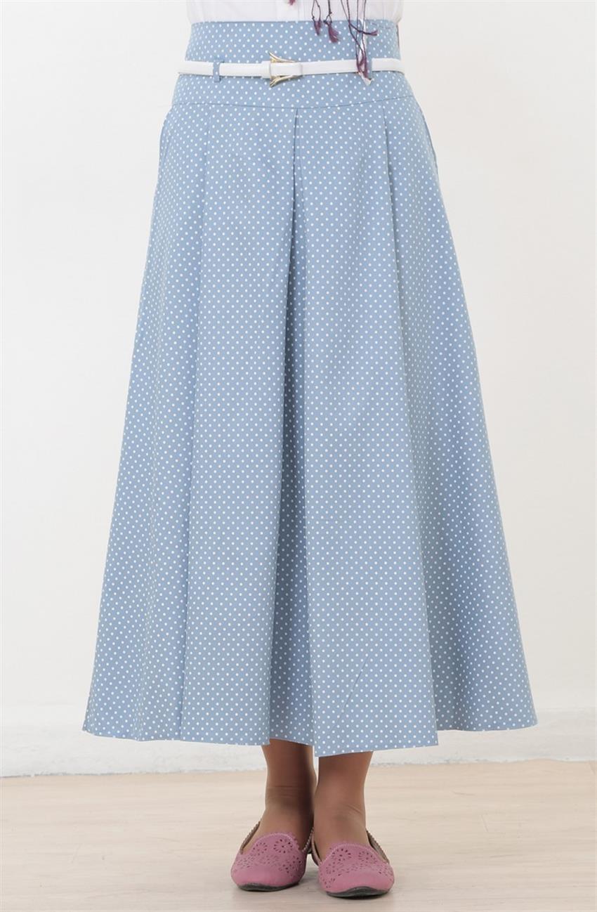 Skirt-Açik Blue 336-15