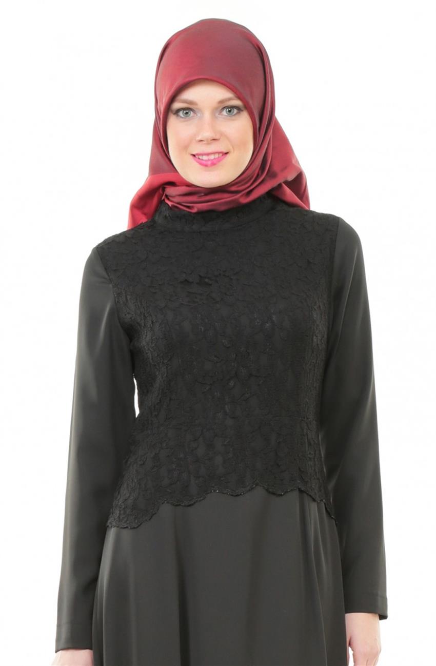 Abiye Siyah Elbise DO-A4-64018-12