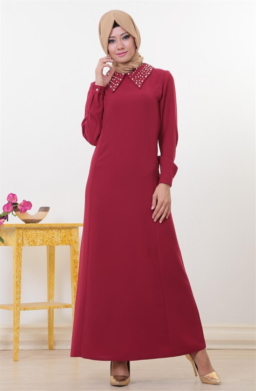 Dress-Claret Red 4021-67