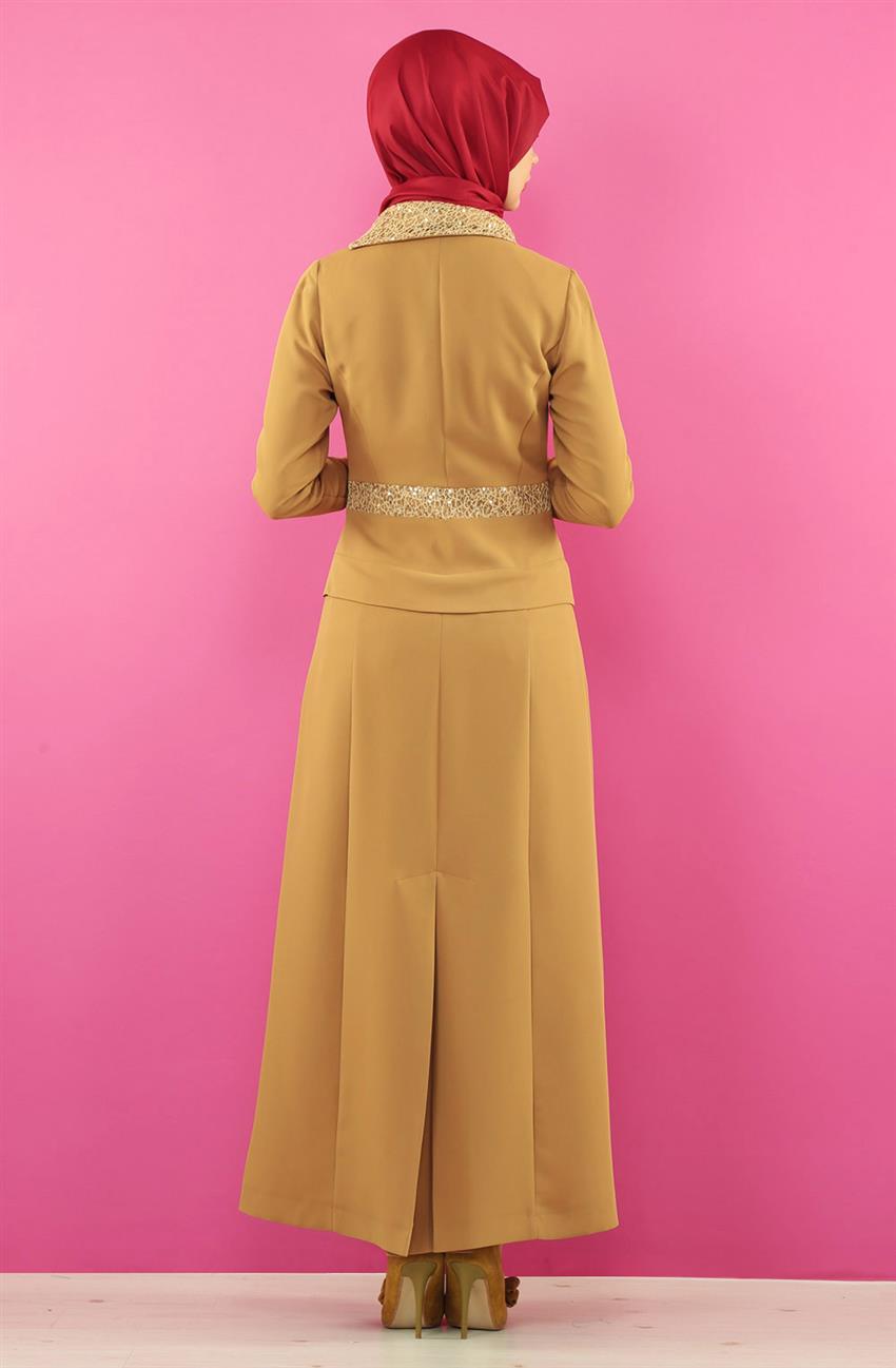 Evening Dress Dress-Olive KA-B5-23058-33
