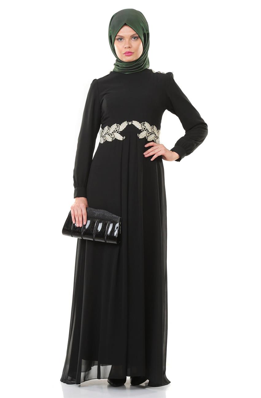 Evening Dress Dress-Black ARM7005-01