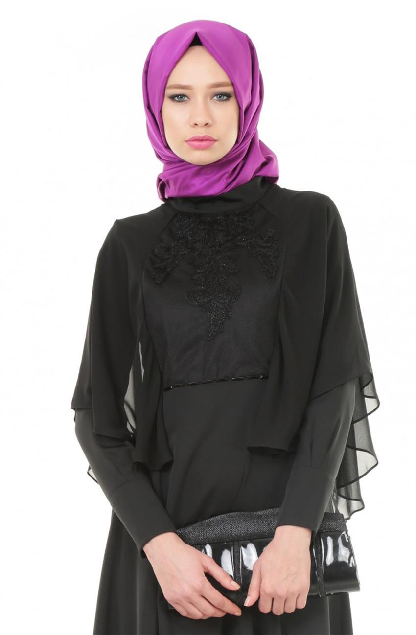 Abiye Siyah Elbise DO-A4-64021-12