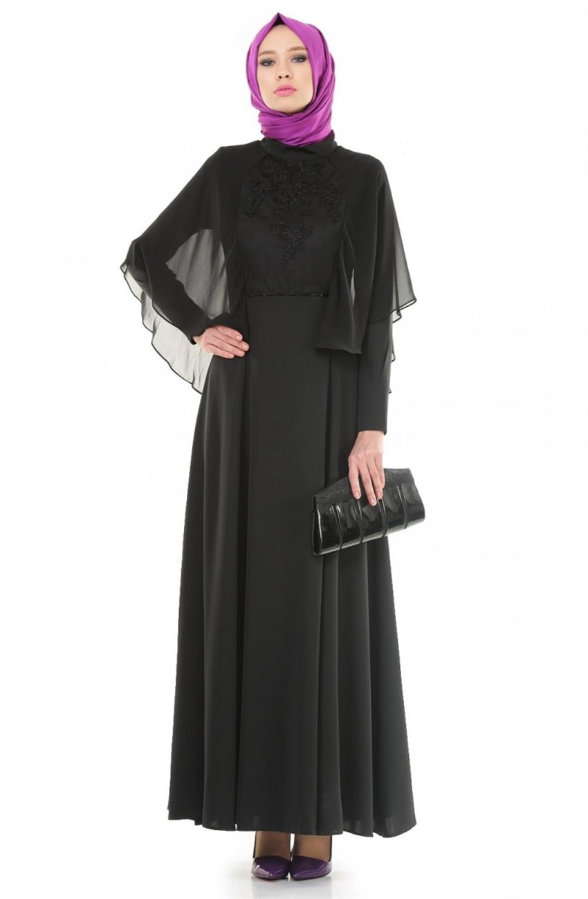 Abiye Siyah Elbise DO-A4-64021-12