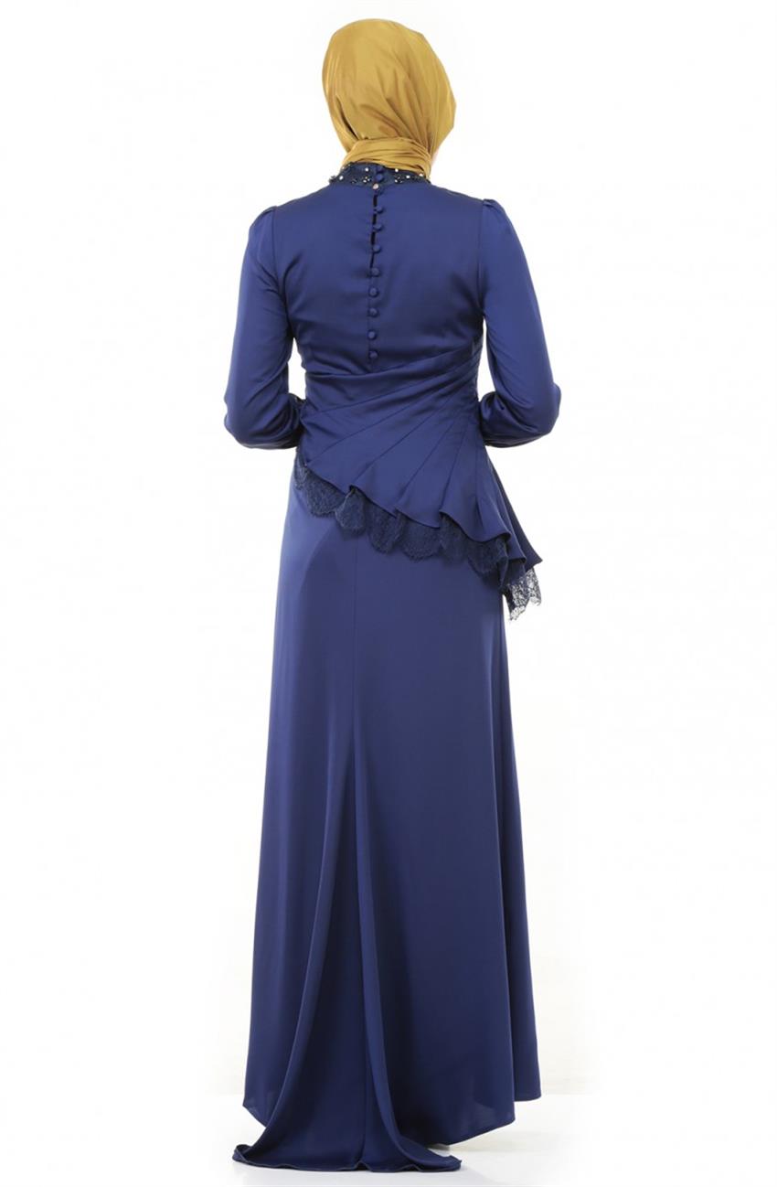 Evening Dress Dress-Navy Blue DO-A4-64002-11