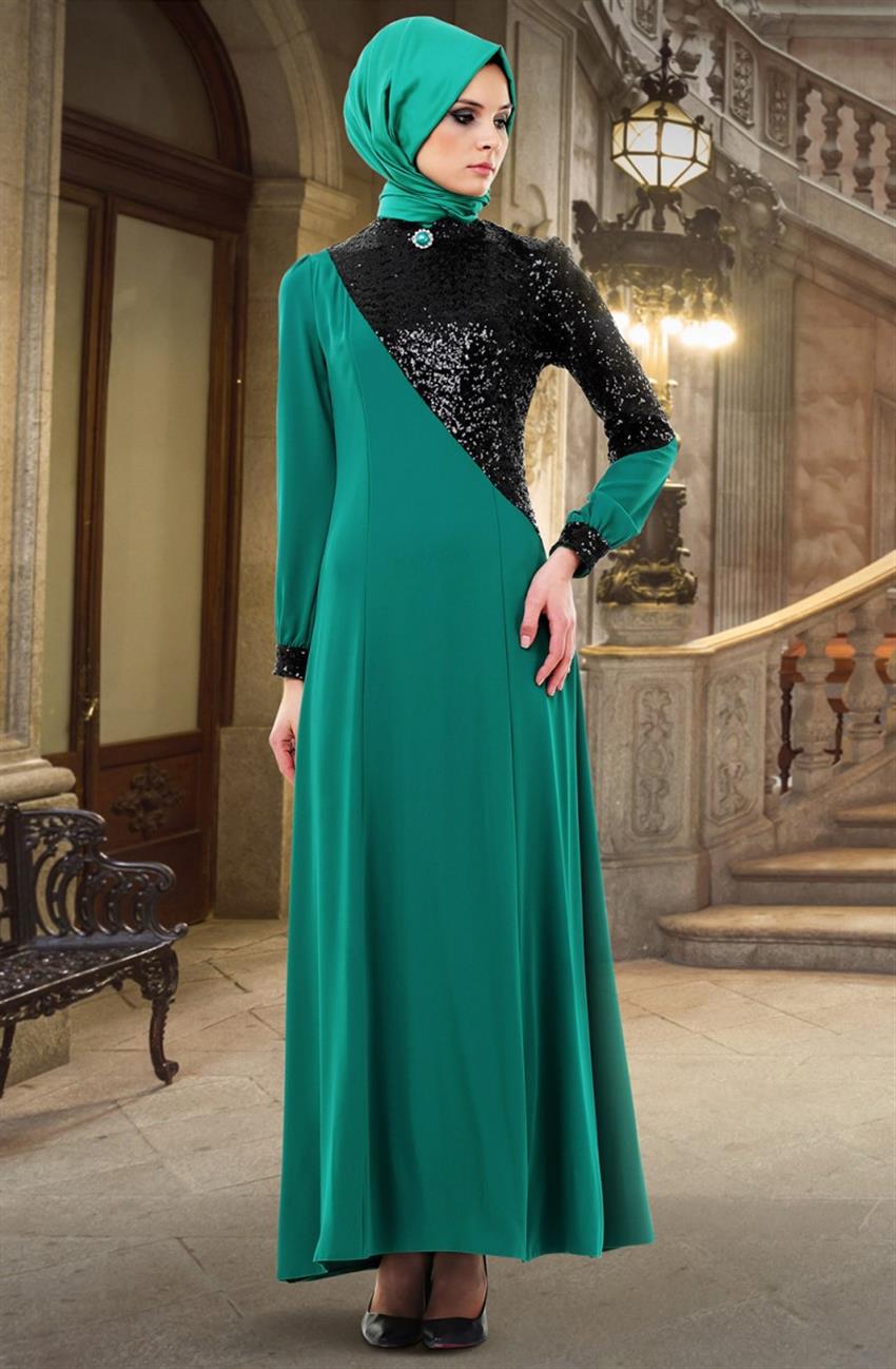 Evening Dress Dress-Green 4352-006-2101