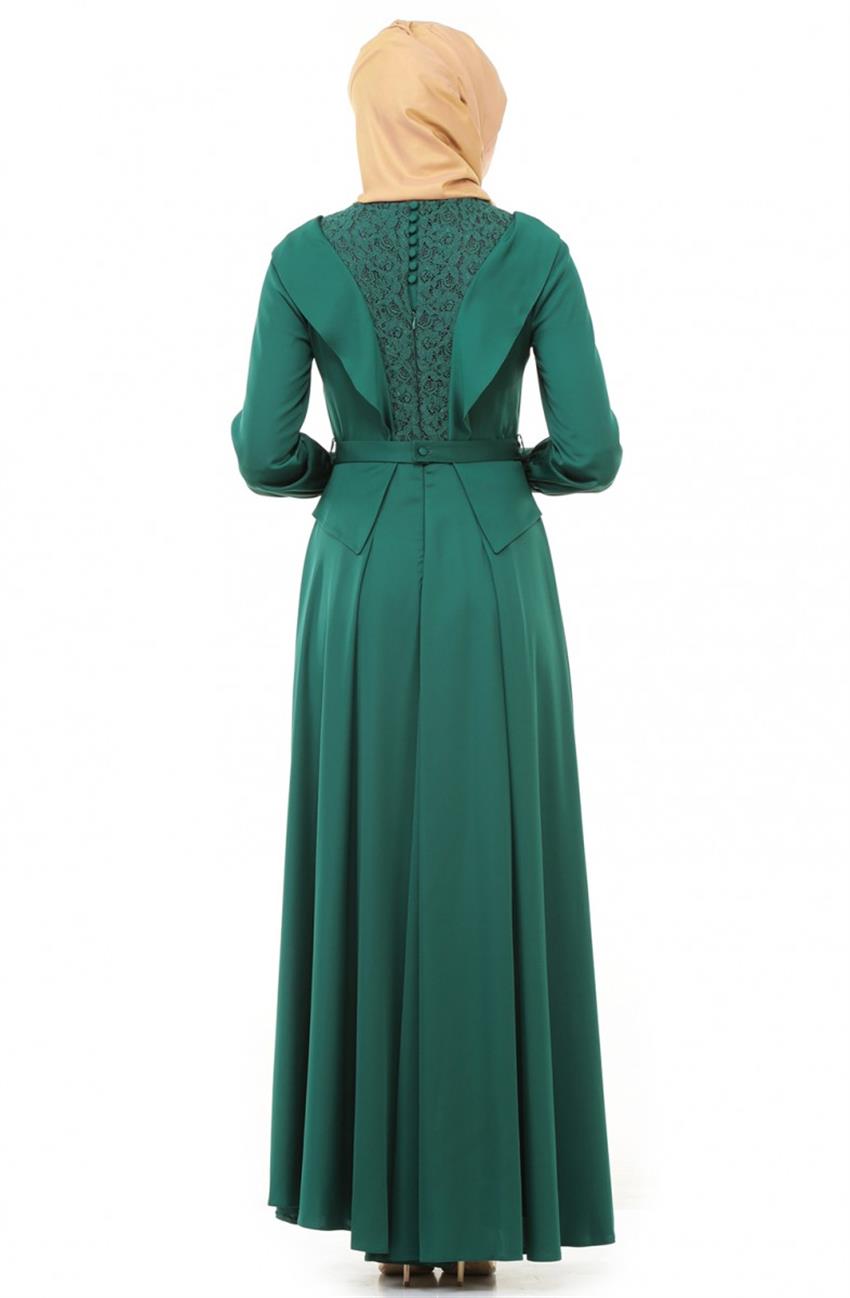 Evening Dress Dress-Emerald Greeni DO-A4-64004-84