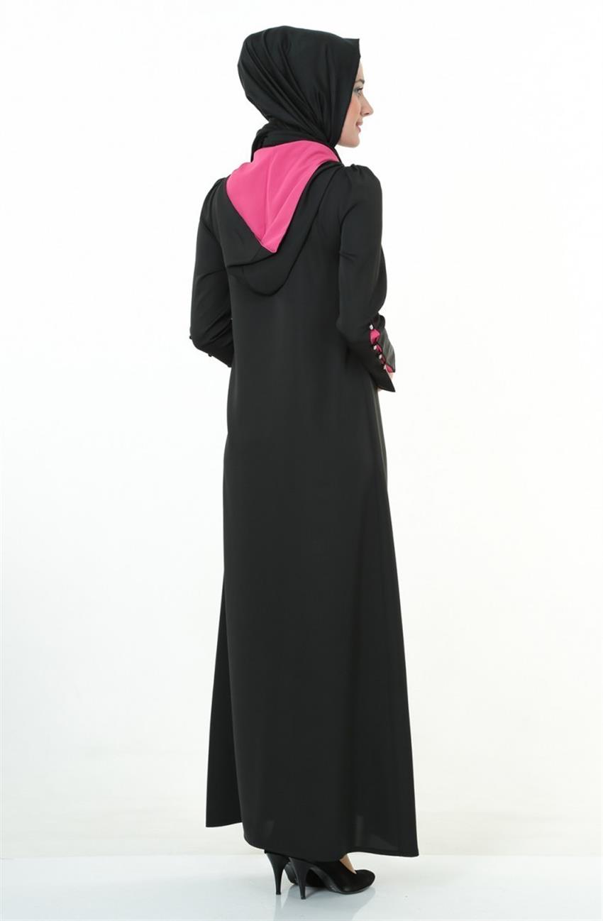 Dress-Black Fuchsia 4433-077-0143
