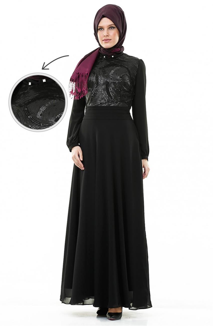 Evening Dress Dress-Black 4546-001-01