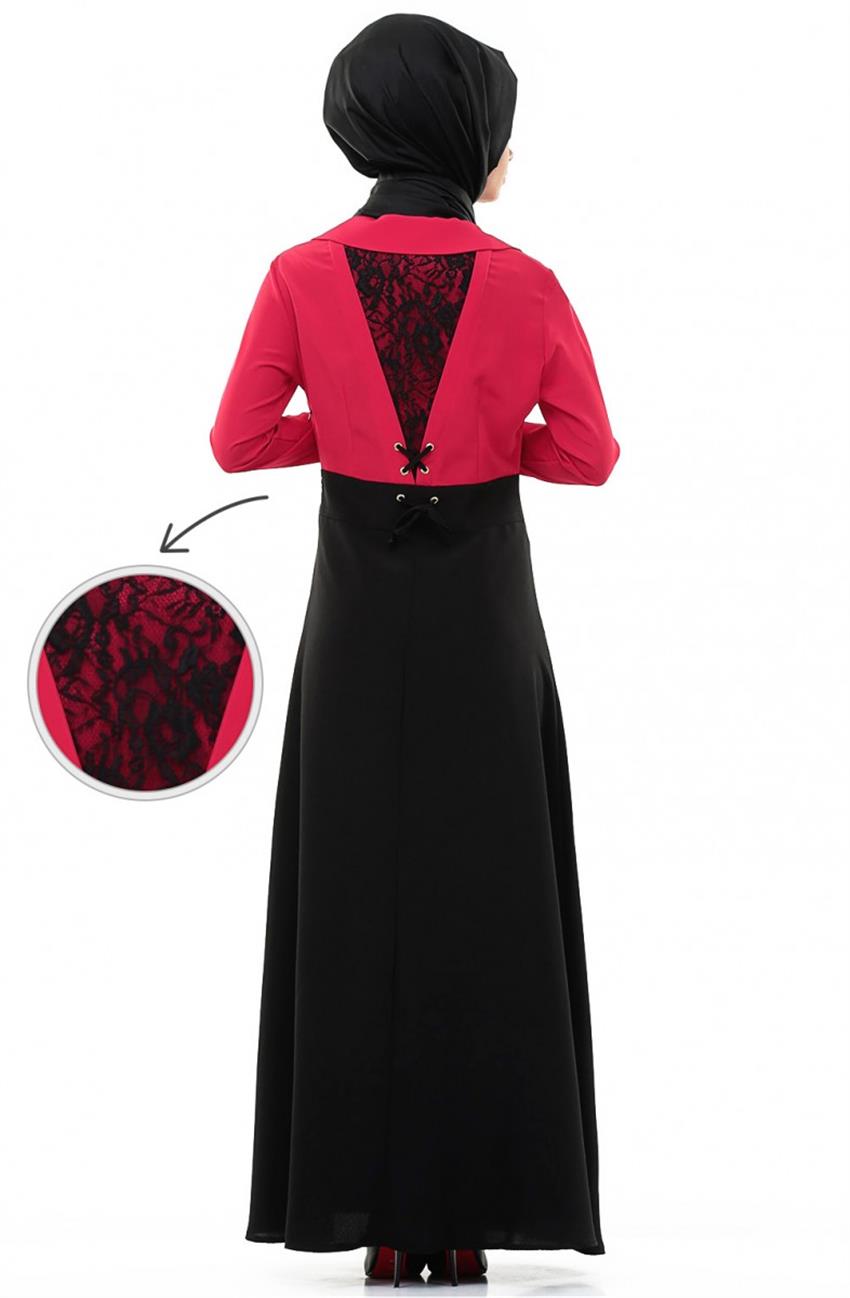 فستان-أحمر أسود ar-3645-3401