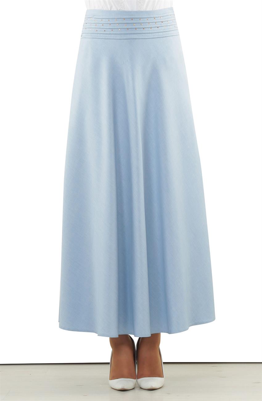Skirt-Açik Blue 3590-15