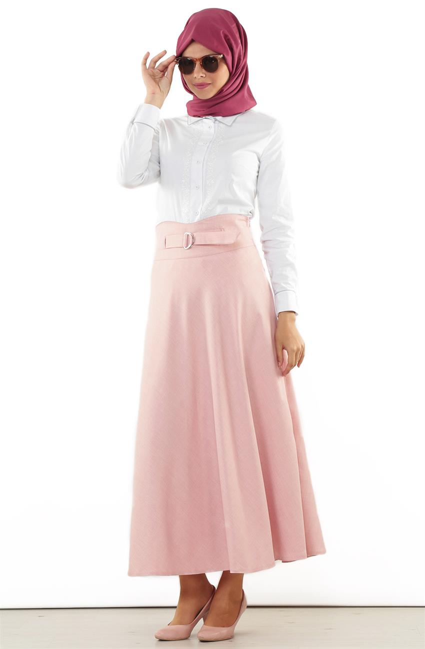 Skirt-Açik Pink 3594-65