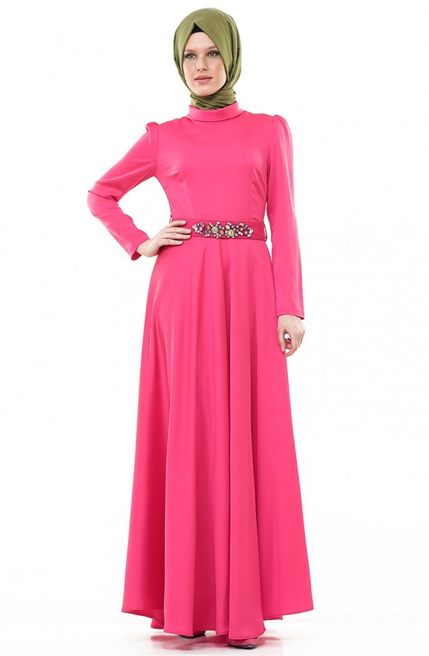 Evening Dress Dress-Fuchsia 4555-008-43