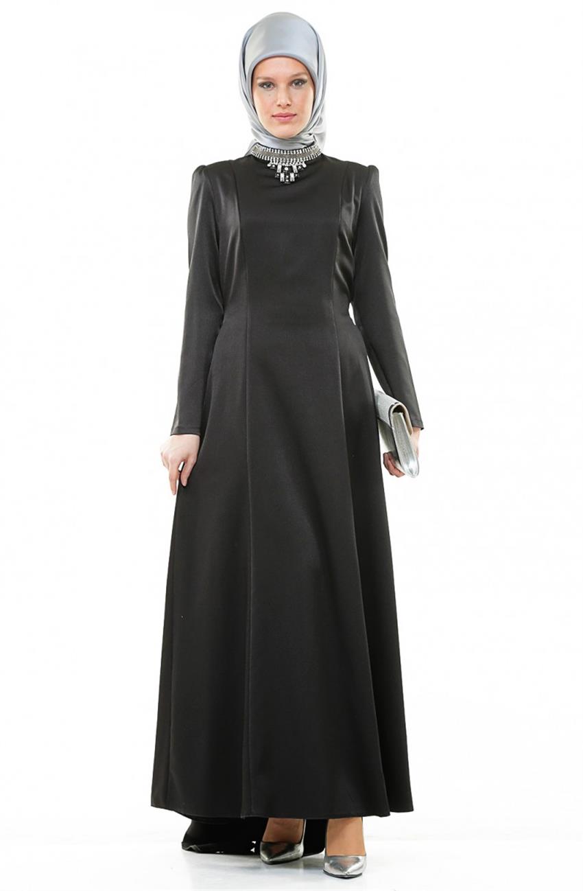 Evening Dress Dress-Black 4545-001-01
