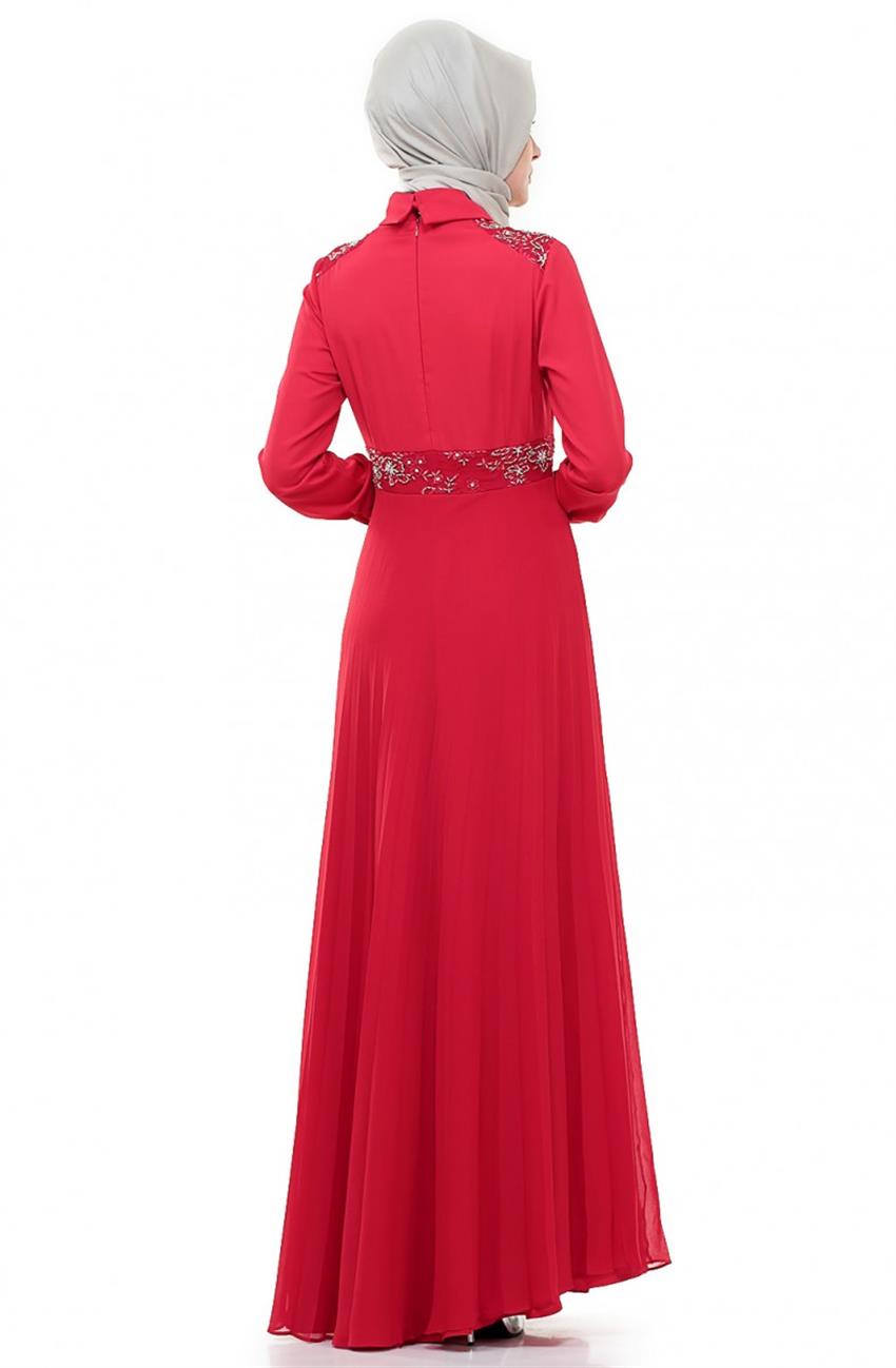 Evening Dress Dress-Coral DO-B4-63005-37