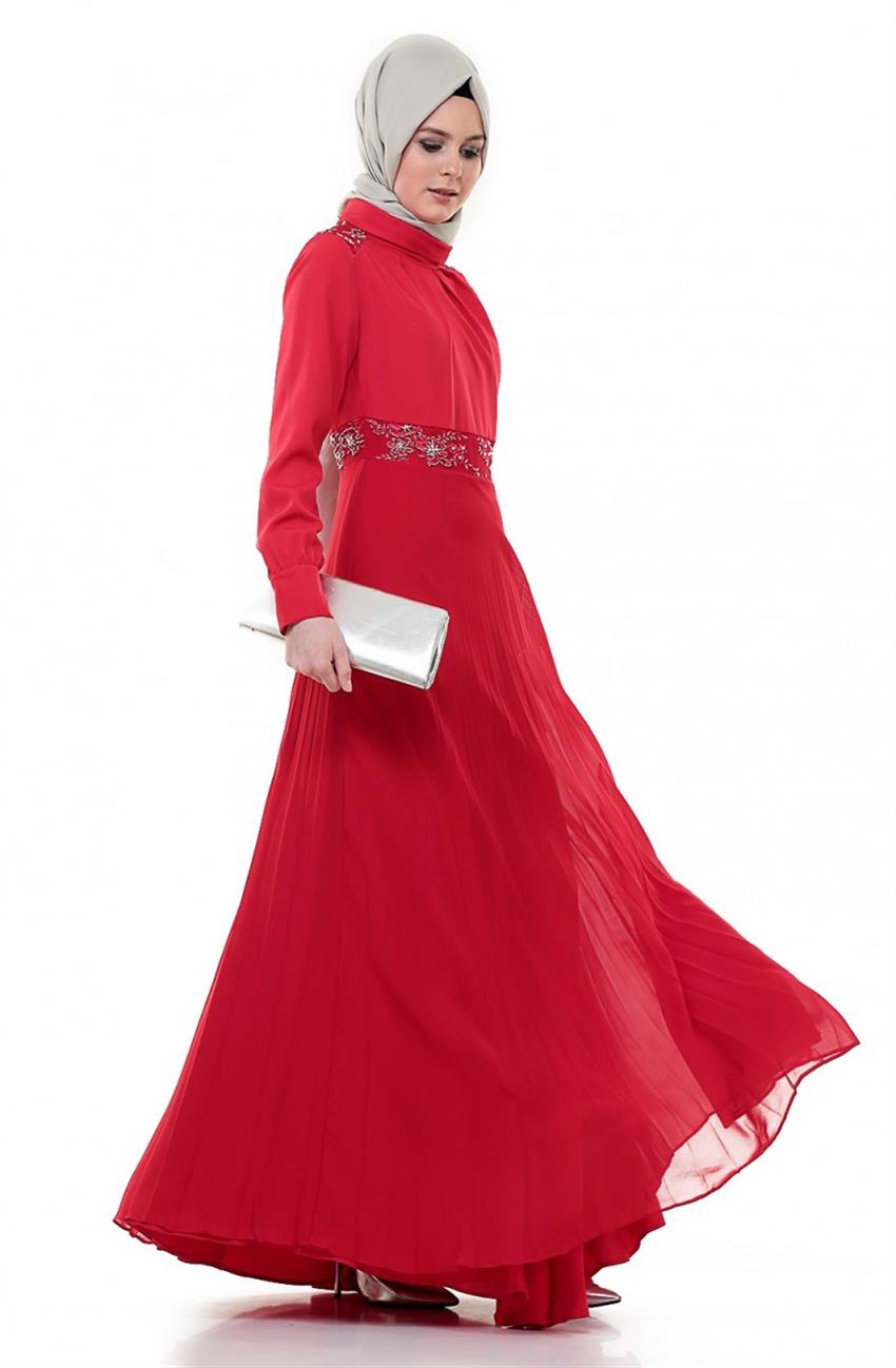 Evening Dress Dress-Coral DO-B4-63005-37
