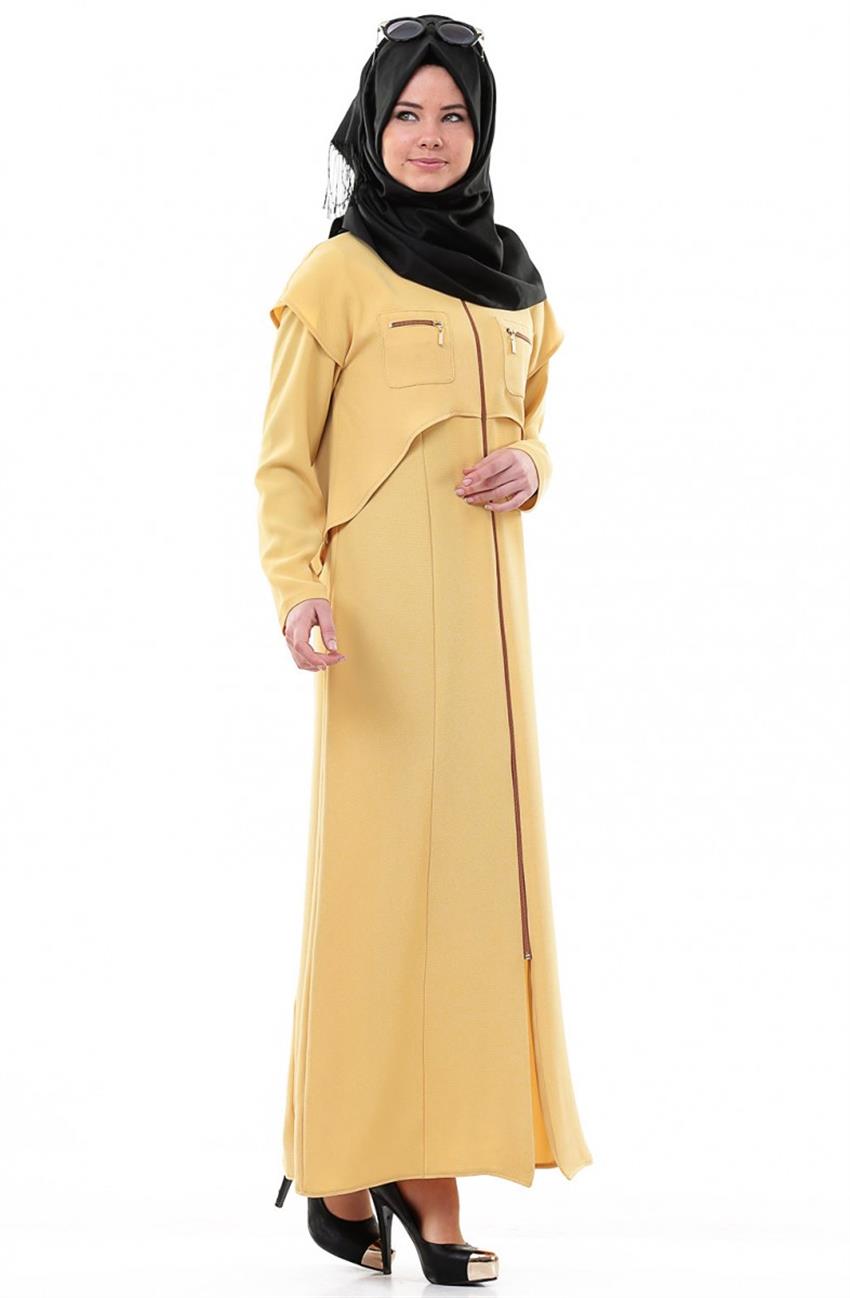 Abaya-Yellow 2686-29