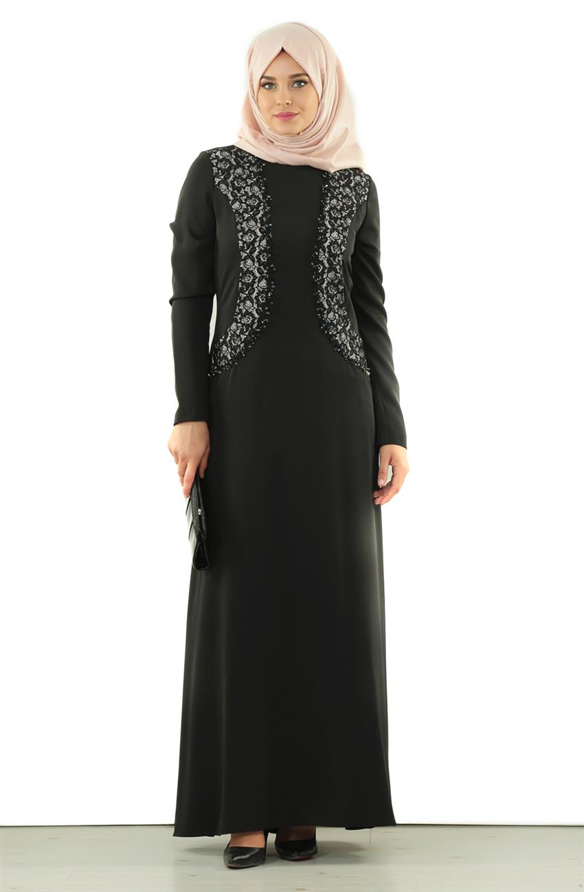 Abiye Siyah Elbise DO-A4-64006-12